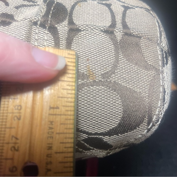 VINTAGE LN Coach Signature Textile Jacquard & leather handbag Braided strap - Picture 15 of 15